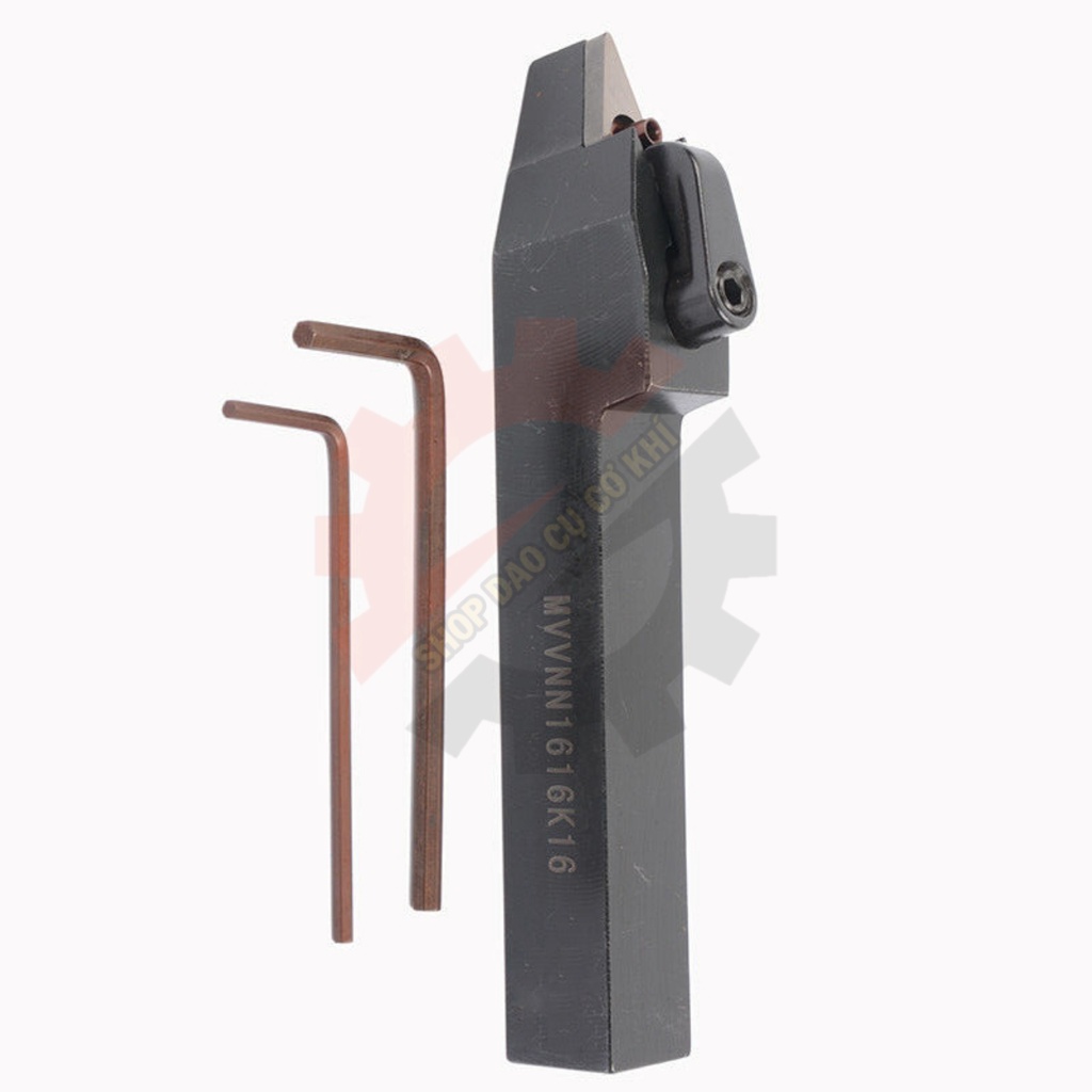 Cán dao chạy ngoài, móc lỗ dùng để lắp mảnh chíp VN16/VNMG16 đầy đủ hướng và kích thước