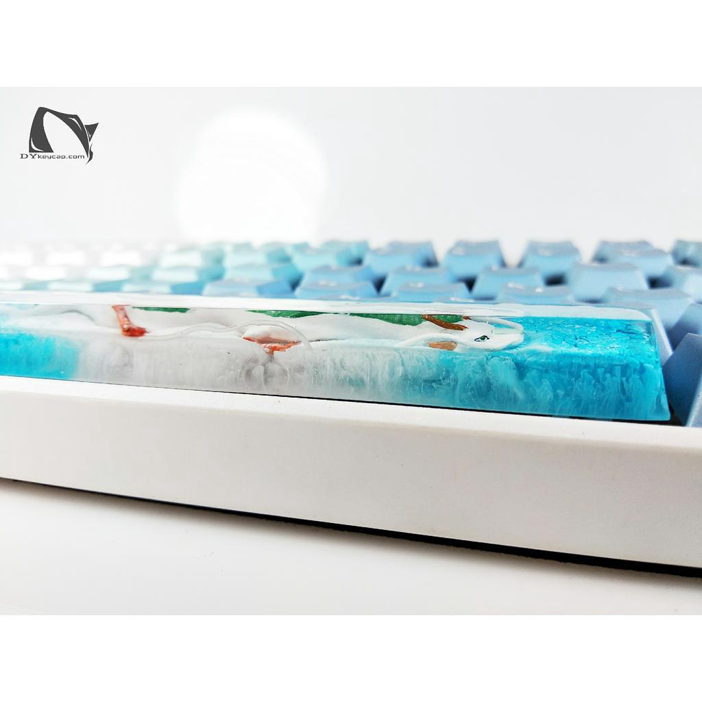 Nút bàn phím rồng Haku, nút bàn phím Spirited Away handmade, nút bàn phím resin,Haku keycap SA, Artisan Keycap
