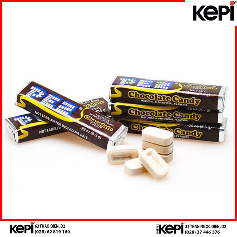 Kẹo Pez vị Socola 6 cái/ Pez Candy Refill Chocolate 6pk 49g