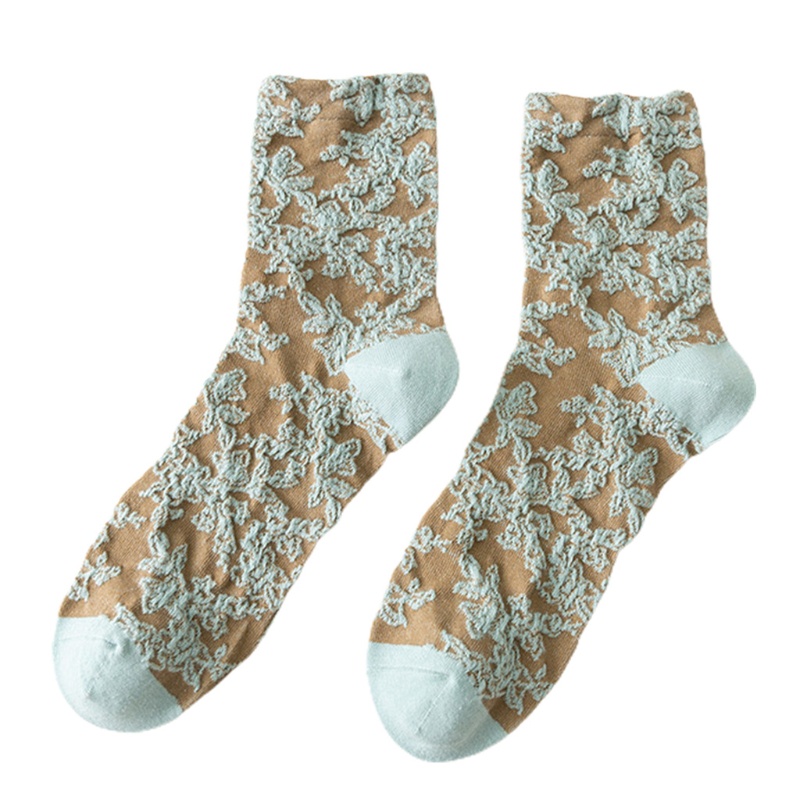 Youyo Vớ Thuyền Thêu Họa Tiết Hoa Dập Nổi Phong Cách Hoàng Gia Lolita Harajuku Dễ Thương Cho Nữ