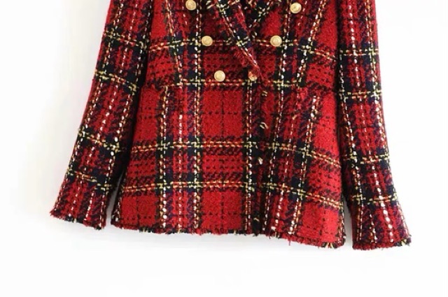 Áo vest blazer dạ Tqxk Za.ra