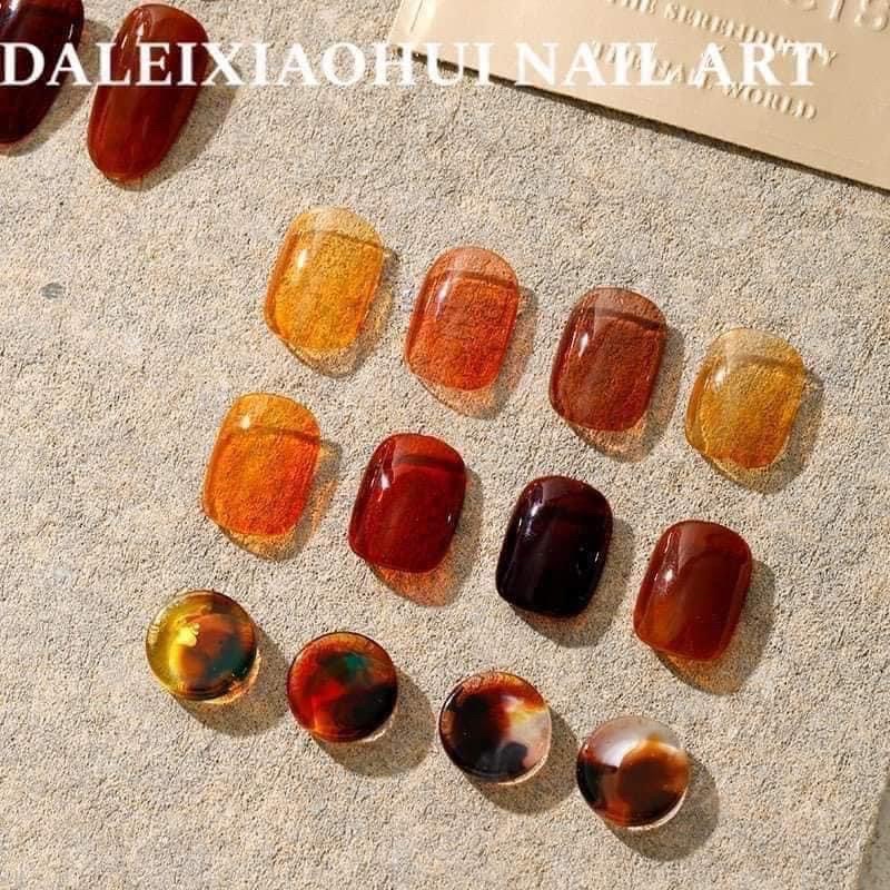 set 4 hũ gel thạch hổ phách
