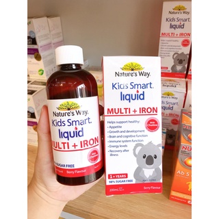 Kids Smart Multi Iron Liquid NTW, sắt nước 200ml, hàng Úc