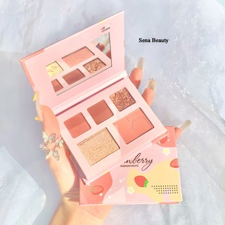 Bộ Kit Trang Điểm Gồm 3 Phấn Mắt + 1 Bắt Sáng + 1 Phấn Má XiXi Fashion