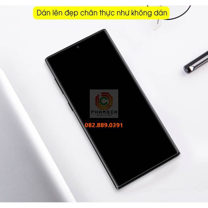 Kính cường lực Samsung Galaxy Note 10 full màn hình, full keo siêu chuẩn