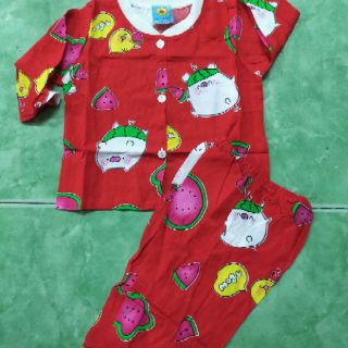 Bộ pizama lanh cho bé gái
