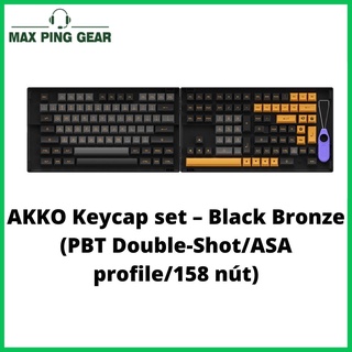 Nút bàn phím AKKO Keycap set – Black Bronze (PBT Double-Shot/ASA profile/158 nút)