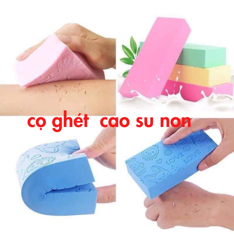 Miếng Mút Kỳ Ghét Cho mẹ và Bé, Cọ Lưng, Kỳ Tay, Cọ Chân, Tẩy Bùn Đất, Tẩy Da Chết