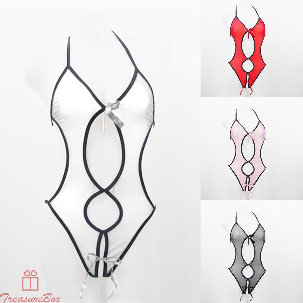 Men Lingerie Thongs Bodysuit See-through Mesh Underwear Sissy Jumpsuit Nightwear 100% brand new and high quality