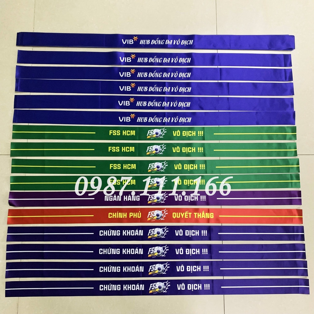 In Băng Rôn Đeo Đầu theo yêu cầu