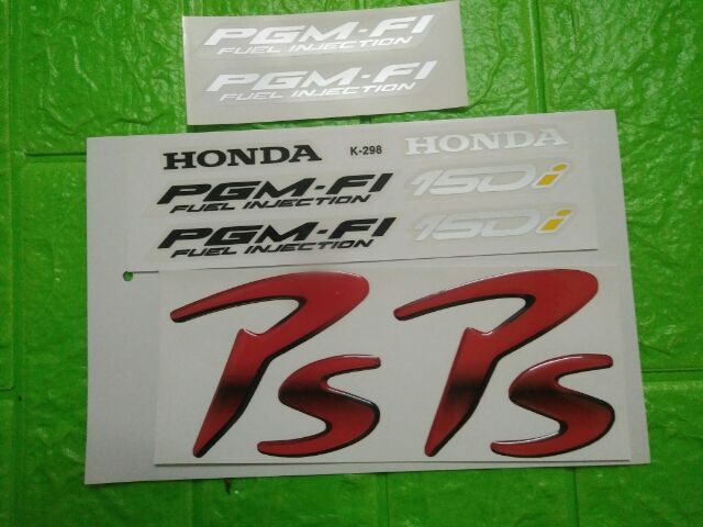 Bộ tem nổi Honda Ps 150 màu đen nhám