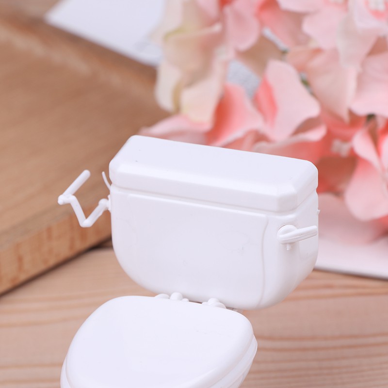 [superhomestore]Dollhouse Furniture Vintage Bathroom Toilet Miniature Toys Dolls Accessories