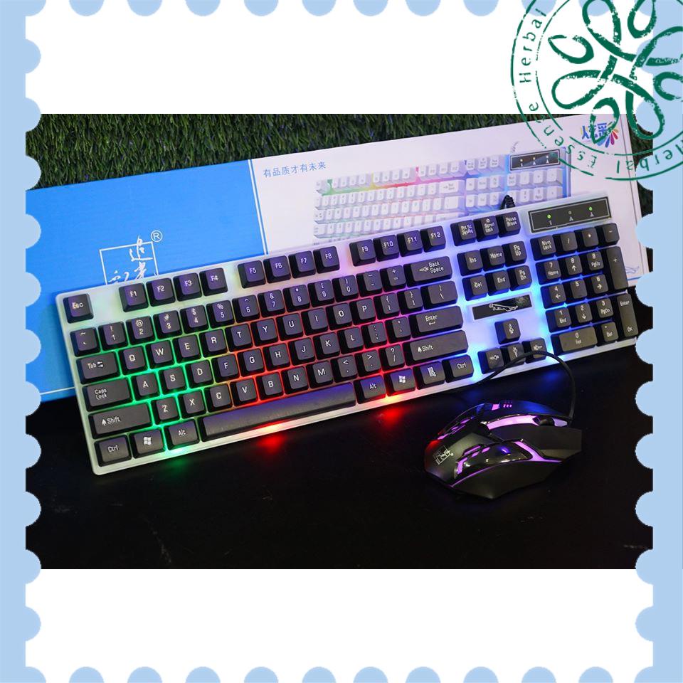 [ Hàng Hot ] [flash sale] Combo phím chuột giả cơ chuyên game led G21 [giá gốc]