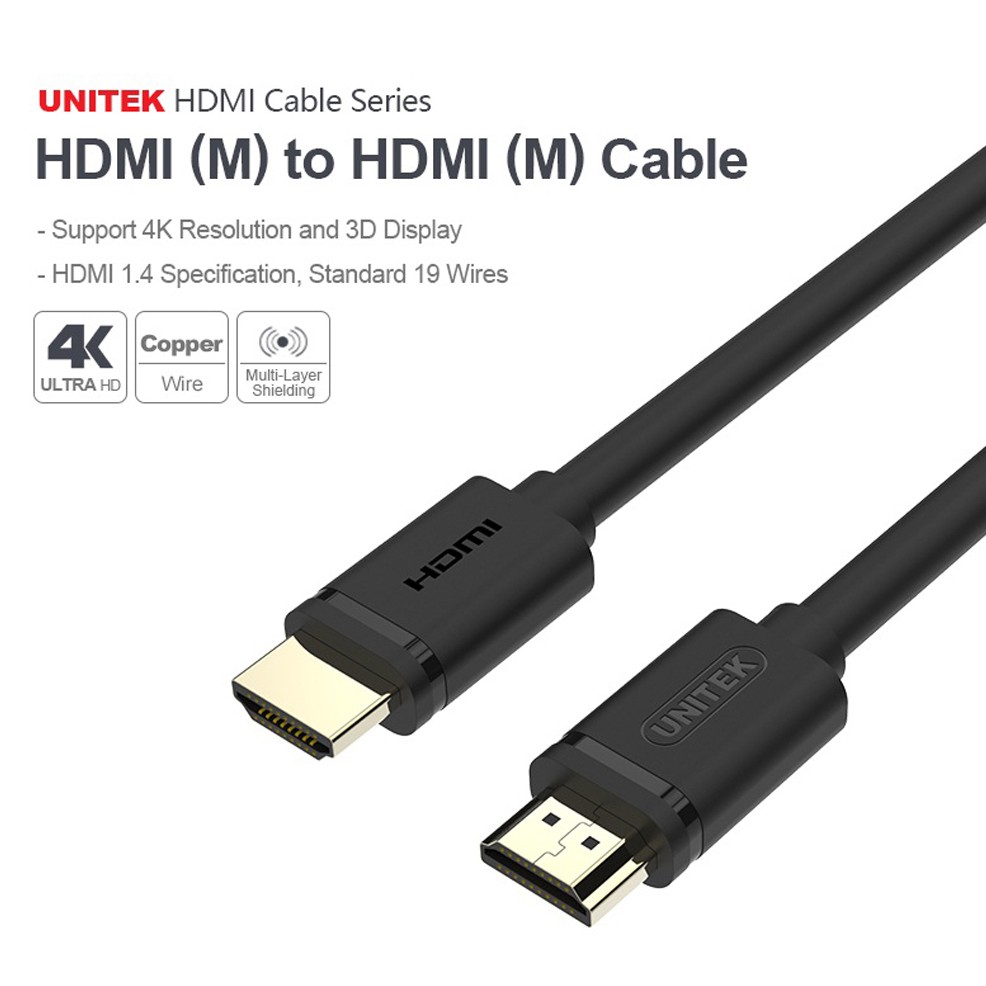 Cáp HDMI Unitek 10m