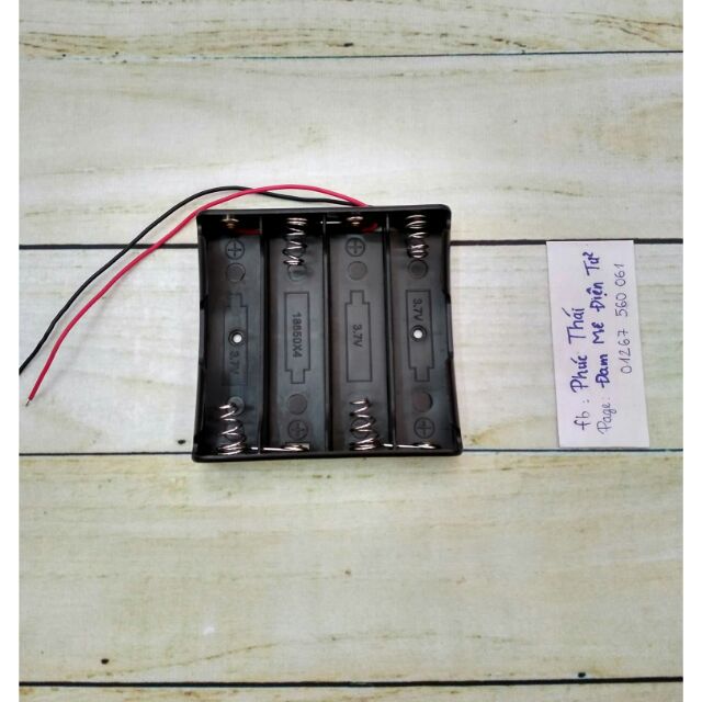 Đế pin 4 18650