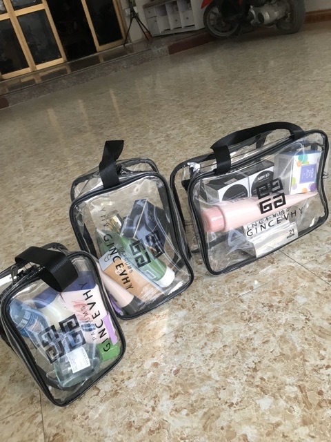 Set 3 túi nhựa trong đựng đồ đa năng loại dầy ( có ảnh chụp thật )