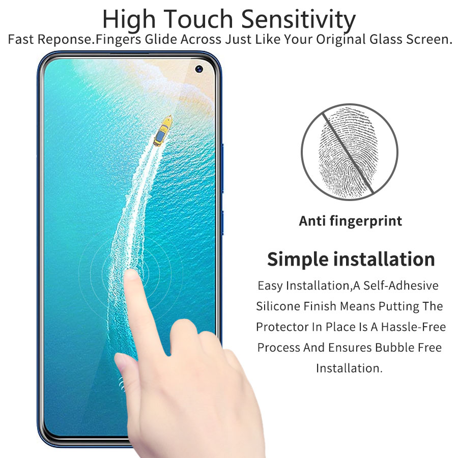 Kính Cường Lực Bảo Vệ Toàn Màn Hình Cho Vivo V20 Se V15 V17 S1 Pro V19 Neo V5 V7 Plus V9 V11 V11I