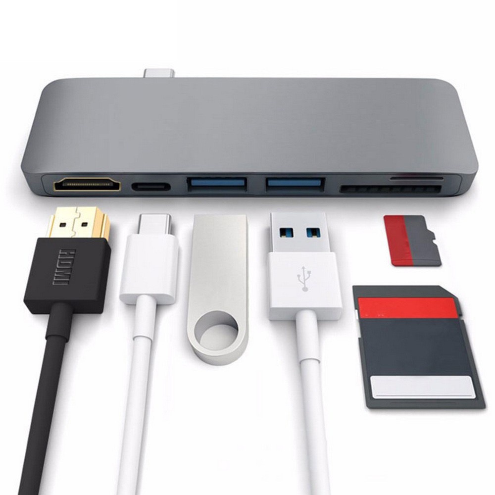 Mới Bộ Chuyển Đổi 3 Cổng Usb C Sang Hdmi Cho Samsung Dex Station Type C Pd Power Sd / Tf Usb 3.0