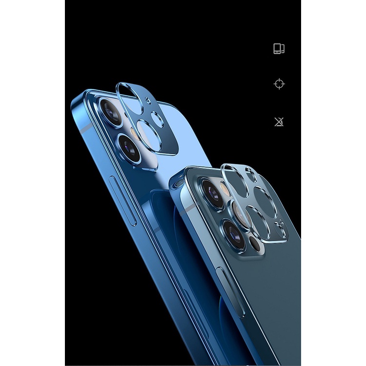 Miếng Ốp Camera Khung Kim Loại Dành Cho Iphone 13/ 13pro/ 13 Promax- Hàng Chính Hãng