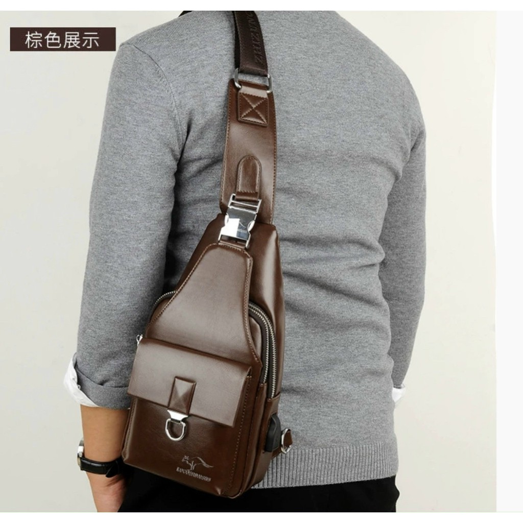 Túi đeo chéo nam thời trang da PU cao cấp chống thấm nước - Túi mini đa năng TC74