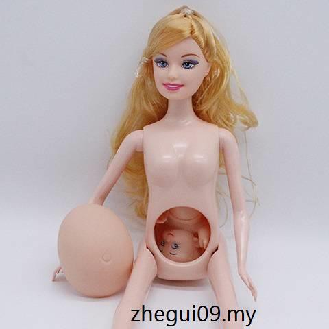 Bộ Búp Bê Barbie + Xe Đẩy + Con Trai + Bé Gái Cho Bé Gái