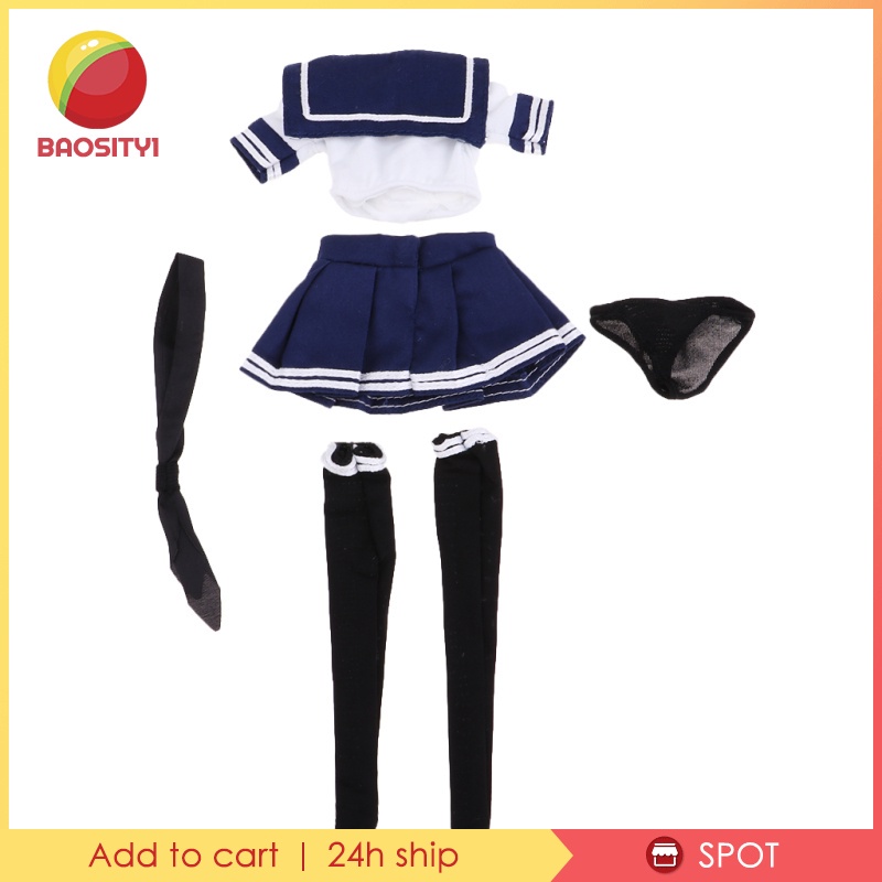 Bộ đồng phục thủy thủ dùng cho búp bê tỉ lệ 1:6 12inch