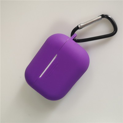 Vỏ Bảo Vệ Hộp Sạc Tai Nghe AirPods Pro 3 2 1 Chất Liệu TPU Mềm Nhám Chống Sốc Có Móc Treo