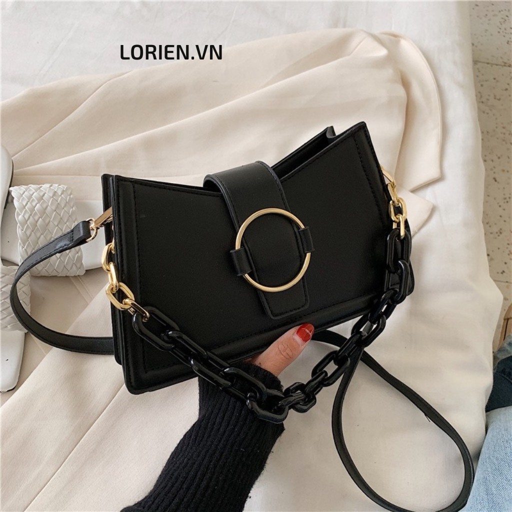 Túi đeo vai nữ, kẹp nách da mềm trơn siêu xinh hàng đẹp-TÚI KẸP NÁCH PHỐI XÍCH MÀU GT 440 | BigBuy360 - bigbuy360.vn