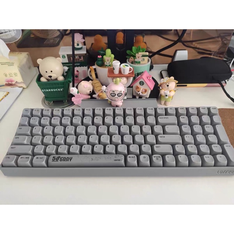 Bàn phím cơ không dây bluetooth Lofree phiên bản Gray chính hãng yellow switch, hotswap, có thể mua phím rời để custom