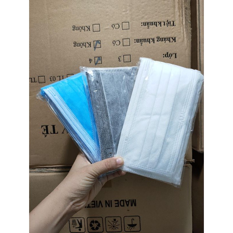 Combo 30c khẩu trang y tế 4 lớp ( đóng túi sịn sò) | WebRaoVat - webraovat.net.vn