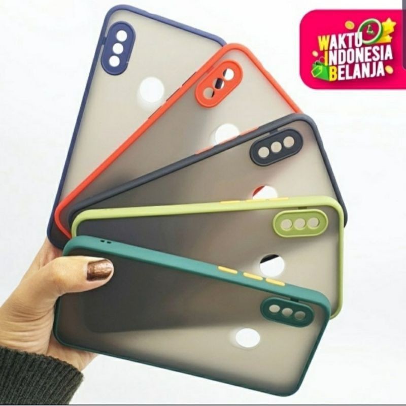 Ốp Điện Thoại Mỏng Nhám Trong Suốt Màu Macaron Cho Xiaomi Mi A2 Mi 6X Mi A2 Lite Redmi 2S 3S 3 Pro