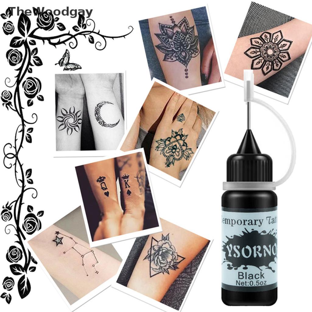 Mực Xăm Bán Vĩnh Viễn Tự Nhiên 10Ml