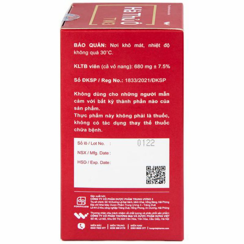 ✔️️️ Viên Uống Hà Thủ Ô TW3 Ngăn Ngừa Gãy Rụng Tóc Bạc Sớm, Kích Mọc Tóc, Giúp Đen Mượt Tóc-Hộp 30 viên