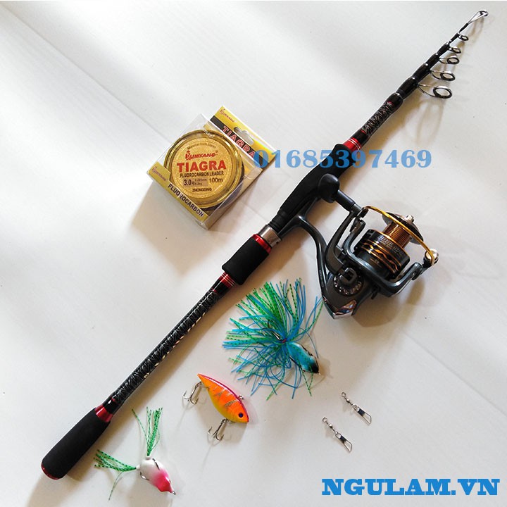 BỘ CẦN CÂU LURE RÚT GỌN DAIWA 2M4 ( big sale )