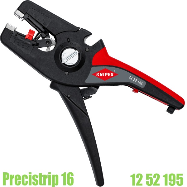 Kìm tuốt dây điện tự động PreciStrip 16 - Knipex 12 52 195 SB