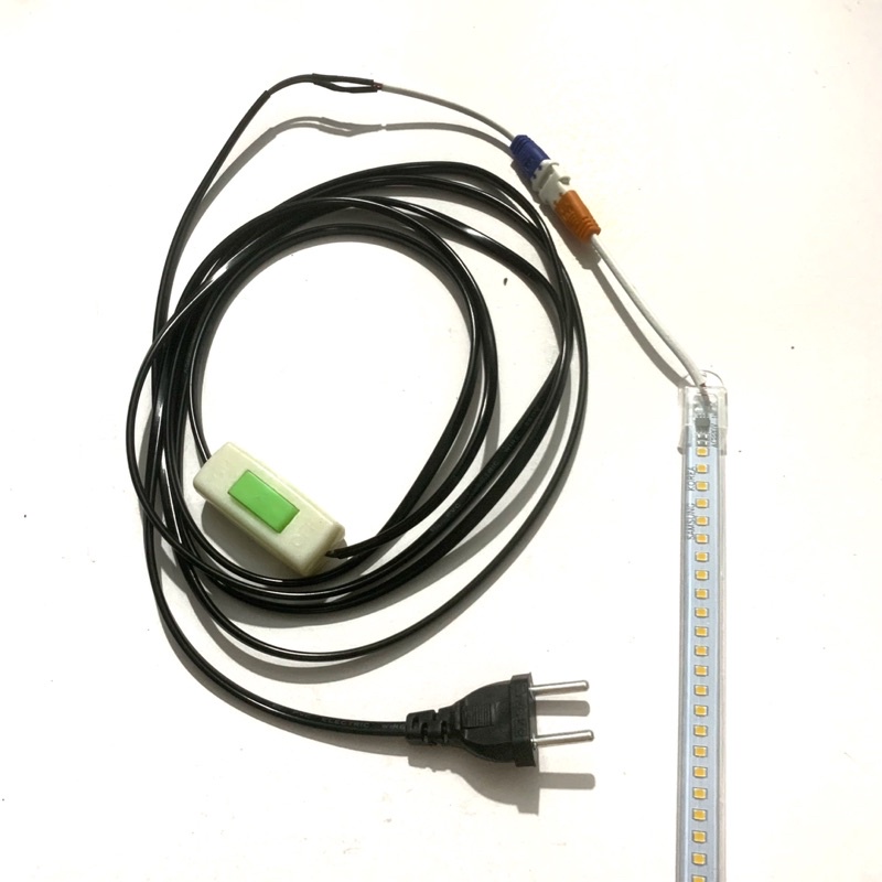 Dây nguồn dùng cho led thanh 220v có gắn công tắc, đèn led thanh 220v