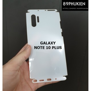 Miếng film PPF loại xịn phủ full 99% lưng viền Galaxy Note 10 Plus