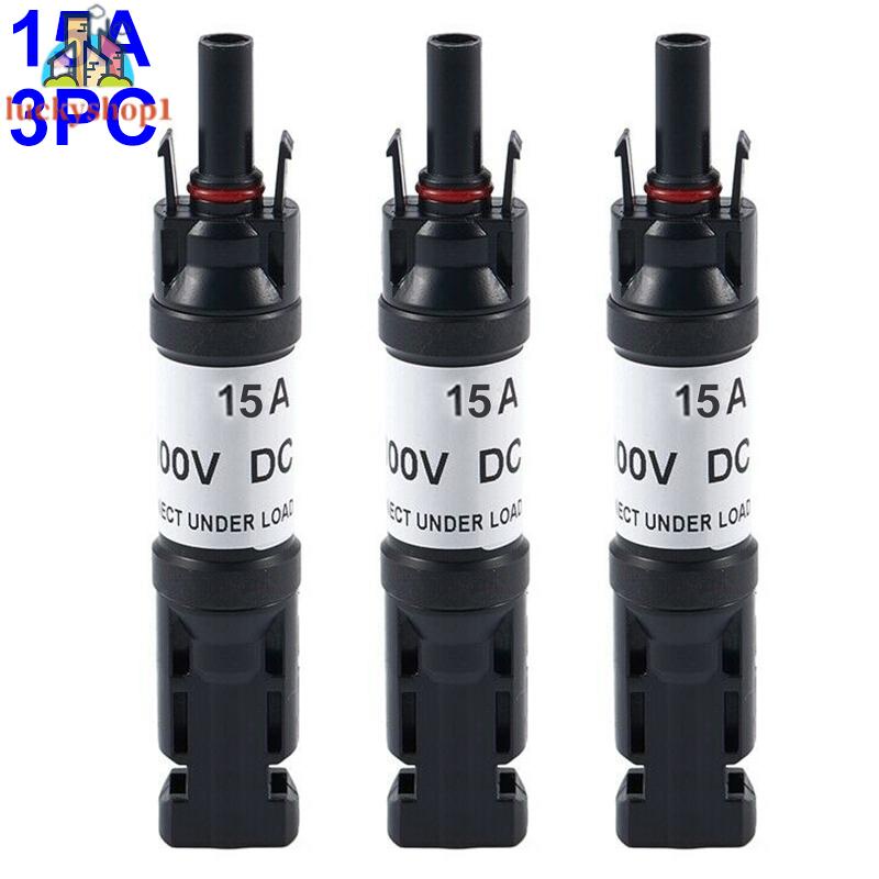 Portable 10A 15A MC4 In-Line Diode Connector Photovoltaic Solar Panel Fuse Adapter
