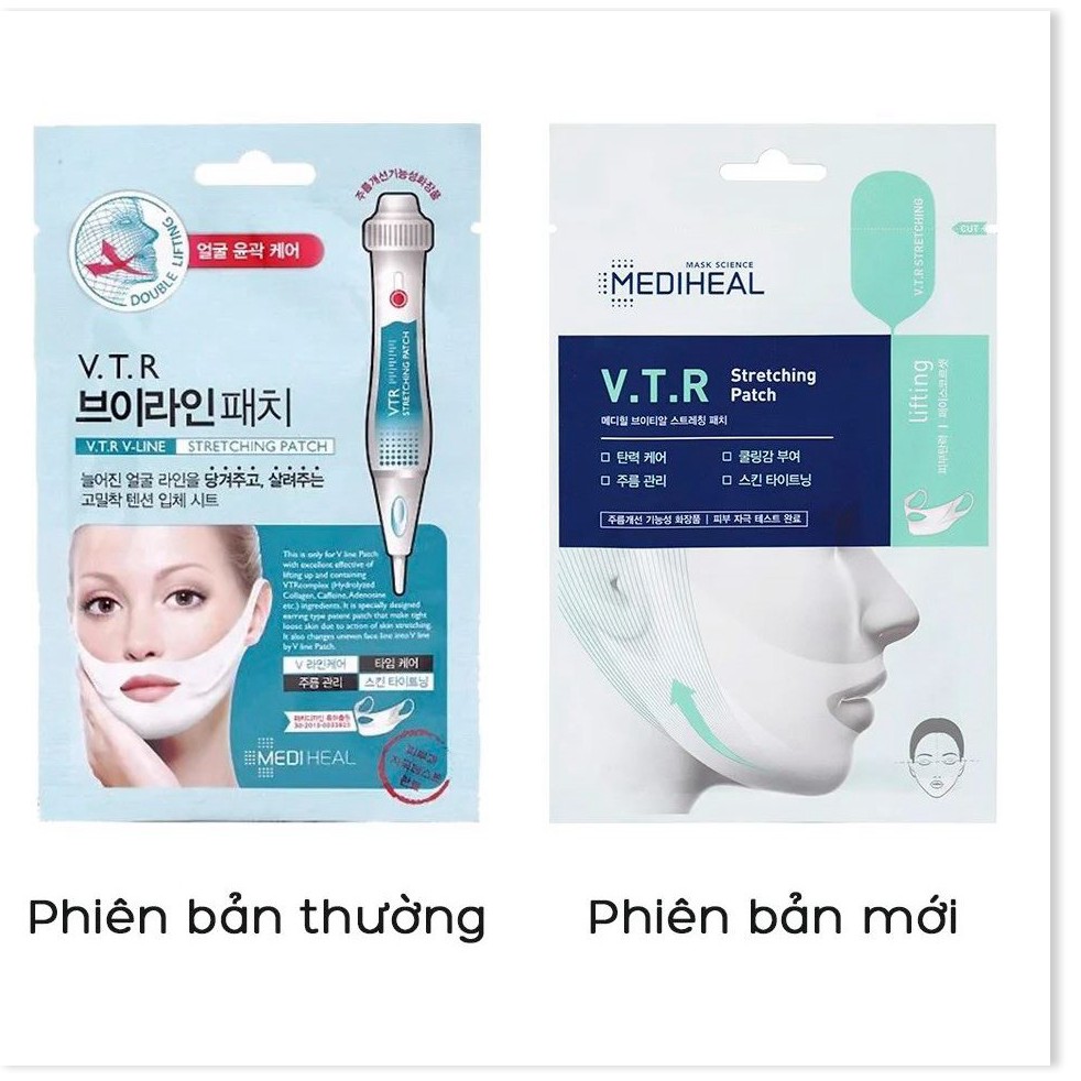 [Mã giảm giá] Mặt Nạ Nâng Cơ, Giảm Mỡ Thừa Tạo Hình V-Line Mediheal V.T.R Stretching Patch 20ml