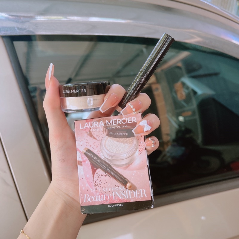 PHẤN PHỦ LAURA MERCIER MINISIZE 5G + NHŨ MẮT