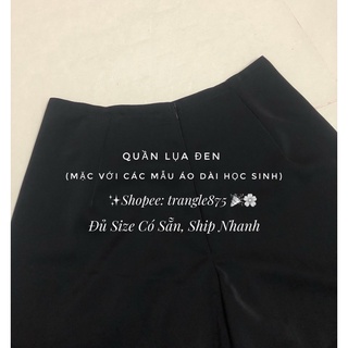 Quần lụa đen