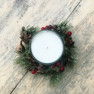 Vòng nguyệt quế mini tráng trí NOEL