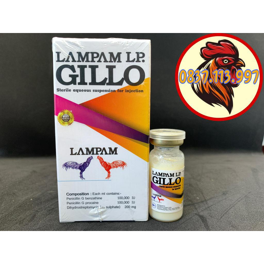 GILLO LAMPAM ĐẶC TRI KHÒ KHÈ SỔ MŨI PHÂN XANH TRẮNG CHO GÀ ĐÁ 100ML