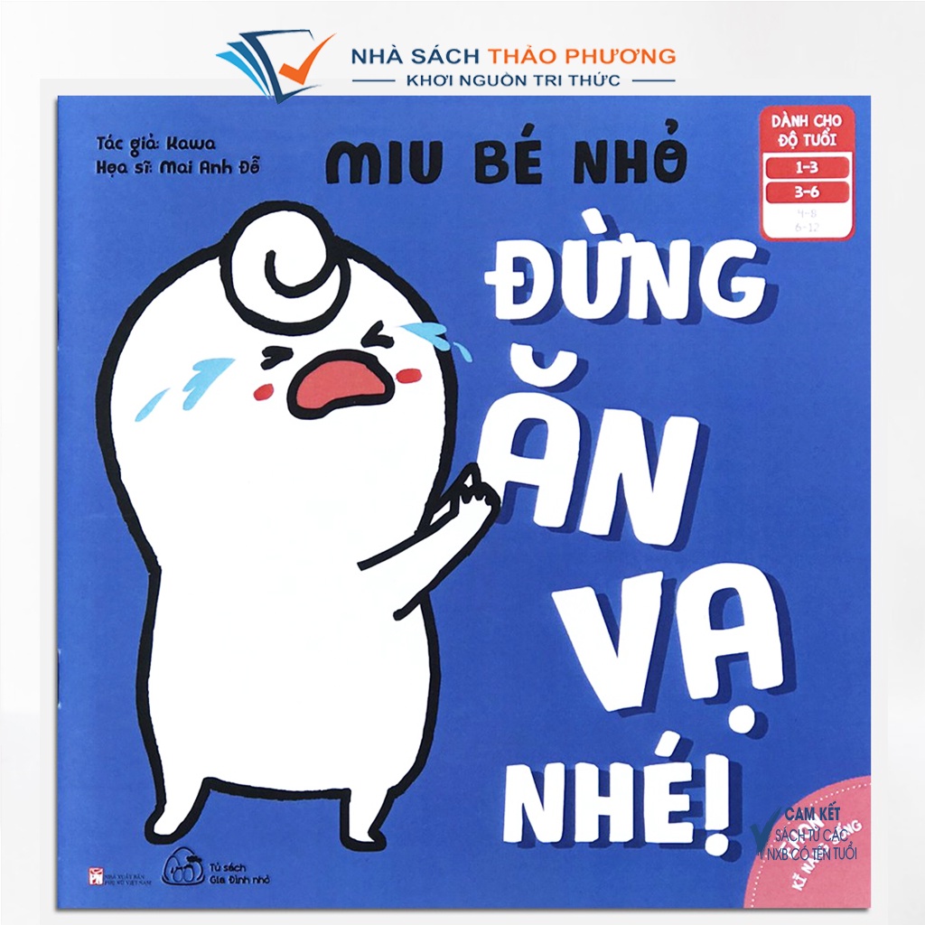 Sách Ehon kỹ năng sống - Miu bé nhỏ Đừng ăn vạ nhé cho bé 1-6 tuổi