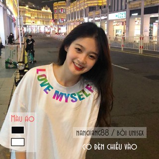 Áo Thun Tay Lỡ " Yêu Chính Mình " Phản Quang 7 Màu Love Myself