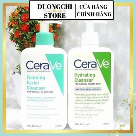 Sữa Rửa Mặt Cho Da Dầu và Da Khô CeraVe Foaming and Hydrating Facial Cleaner 355ml duongchi.store | BigBuy360 - bigbuy360.vn