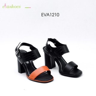 Sandal Cao Gót Đế Vuông Quai Ngang Da Tổng Hợp 9cm Evashoes – Eva1210