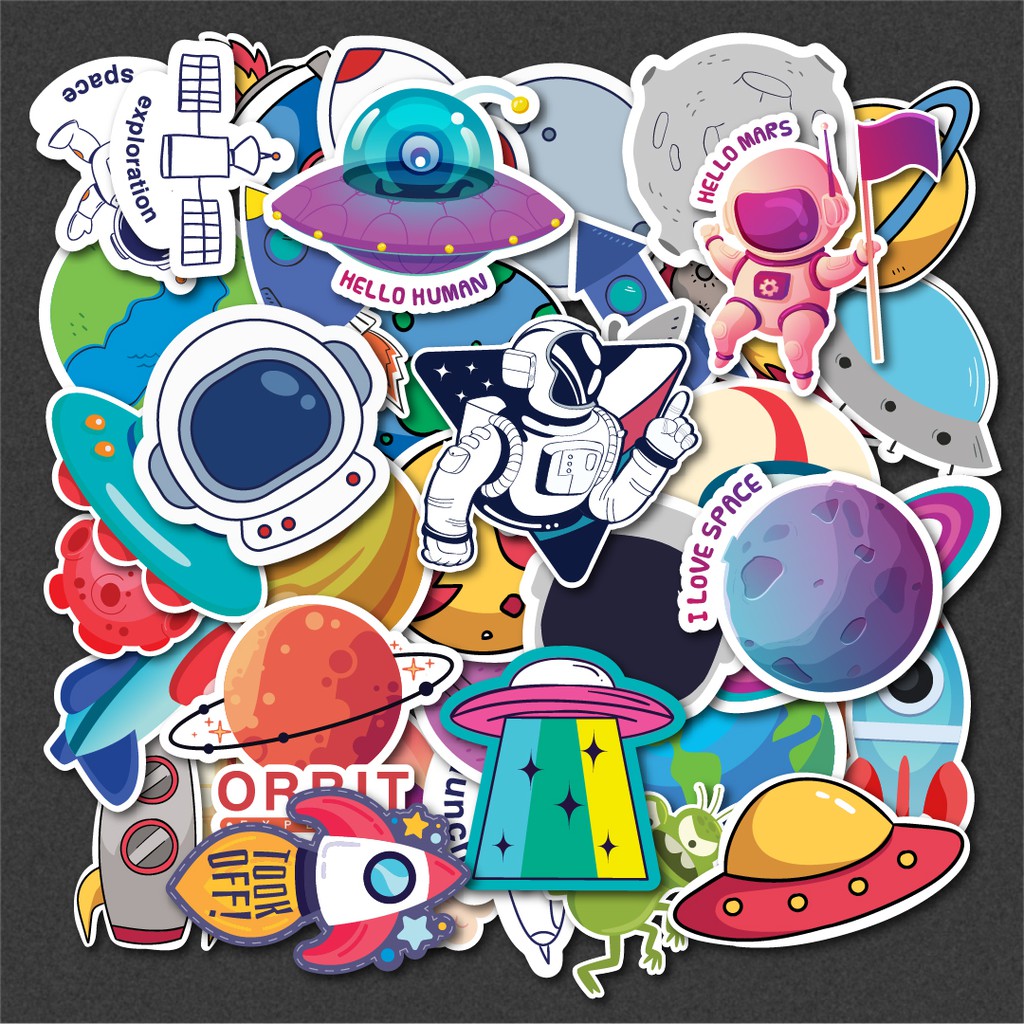 Sticker Galaxy Vũ Trụ chống nước sticker dán laptop, điện thoại, đàn guitar, mũ bảo hiểm, vali. MSP: G04