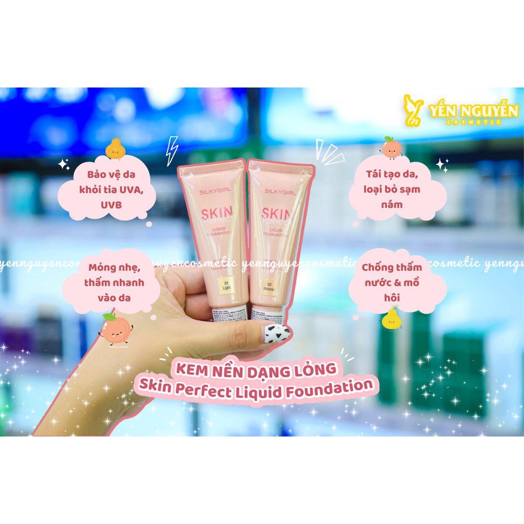 Kem Nền Dạng Lỏng SilkyGirl Skin Perfect Liquid Foundation