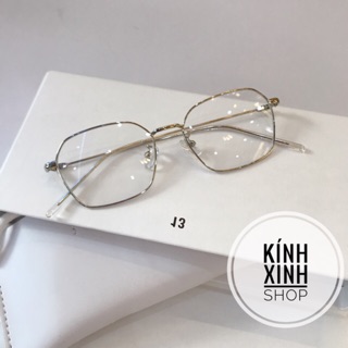 Kính gọng mắt vuông Kim loại KOREA